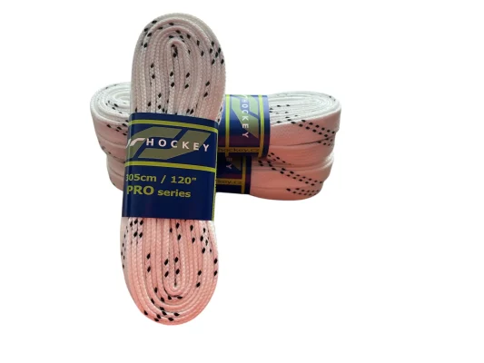 JR HOCKEY PRO SERIES Baumwoll-Schnürsenkel für Schlittschuhe 12 mm – Langlebige Hockey-Schnürsenkel
